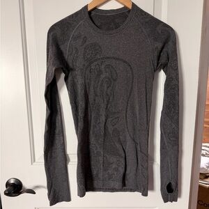 lululemon athletica Gray swiftly Long Sleeve Top
